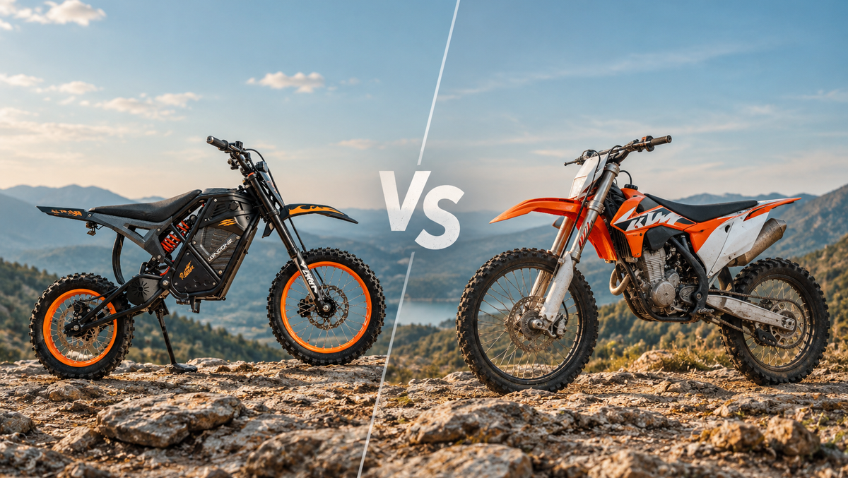 Electric Dirt Bike vs. Motorcycle: What’s the Difference?