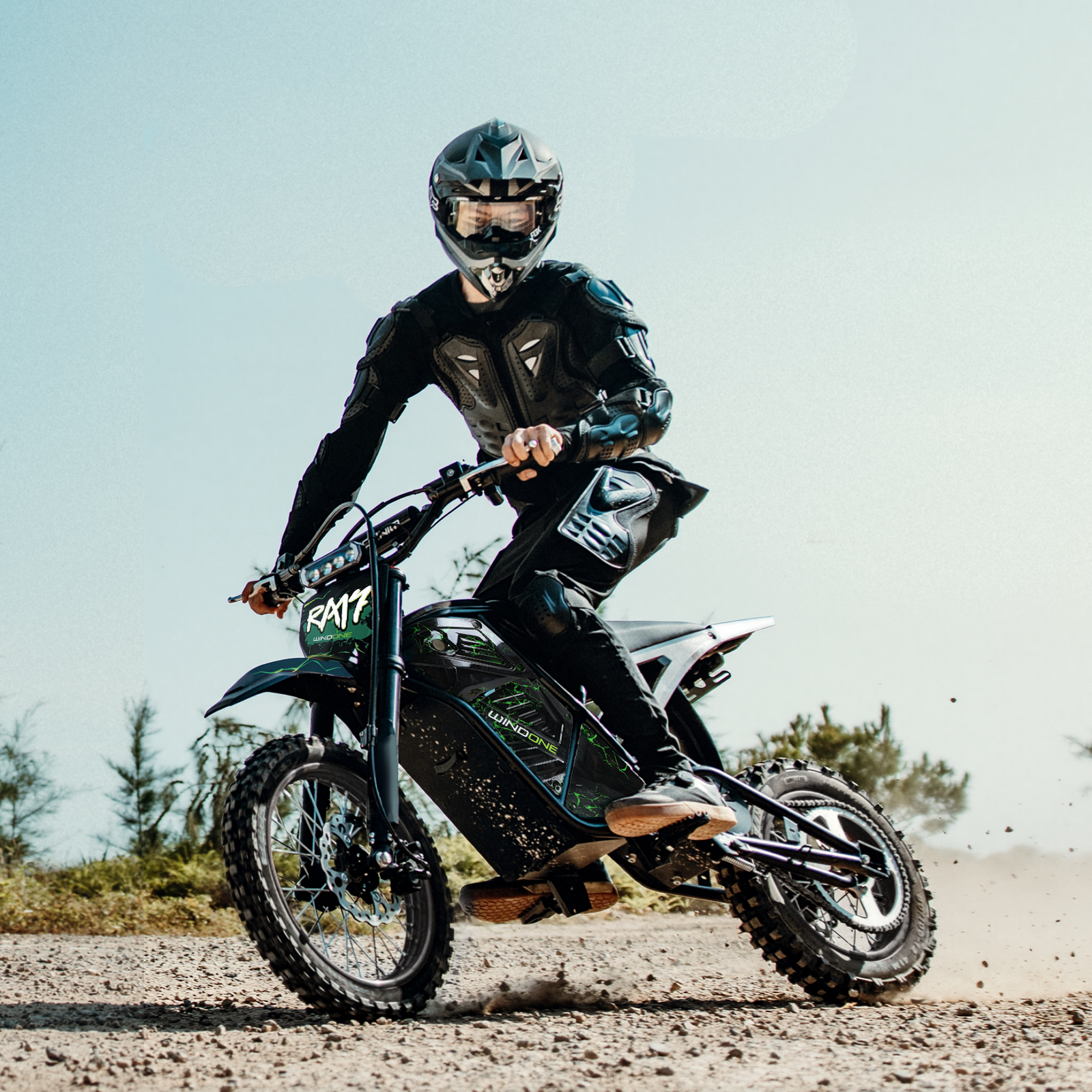 electric dirt bike with pedals Windone RM7 Electric Dirt Bike for Teens & Adults