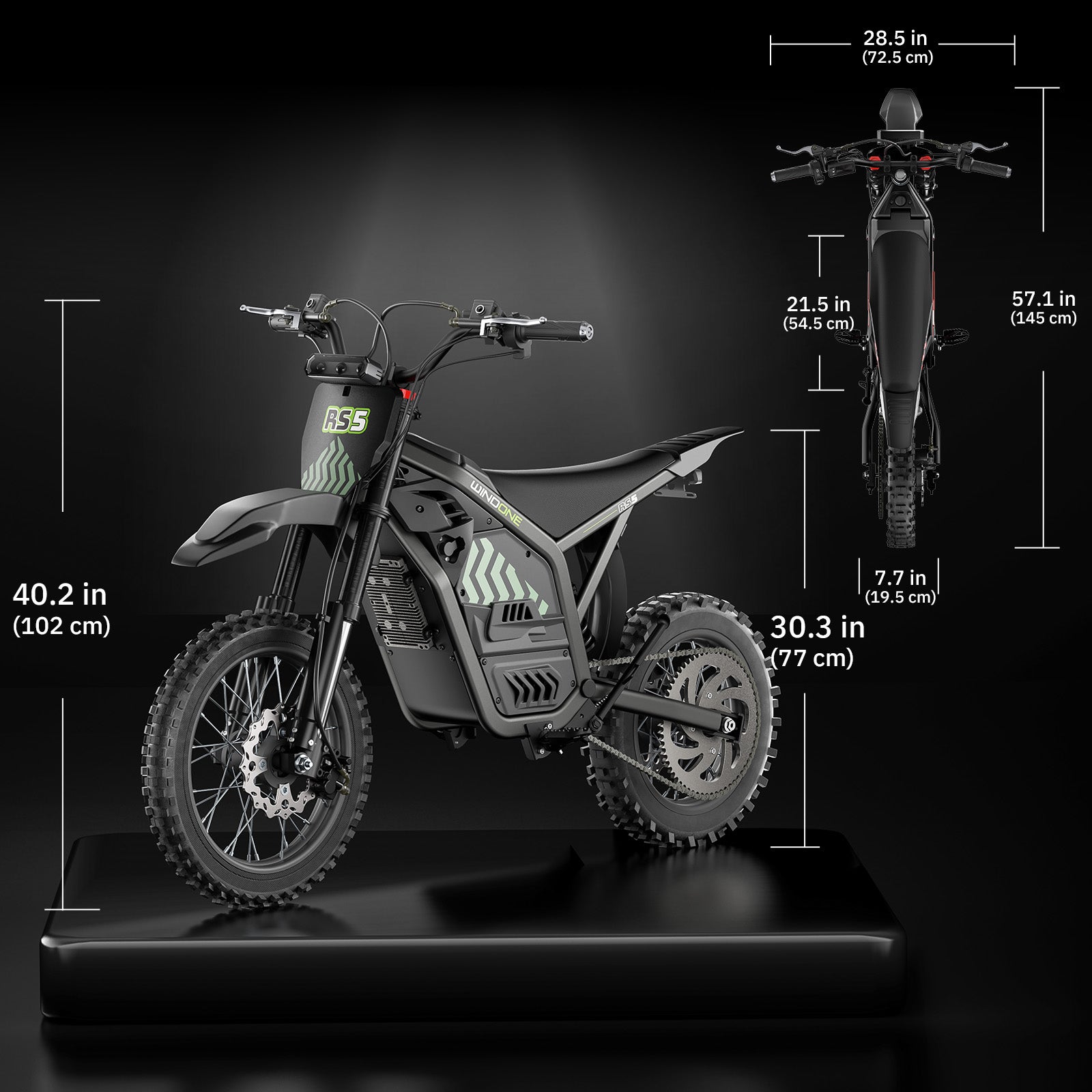 Windone RS5 Off-Road Electric Dirt Bike For Teens & Adults